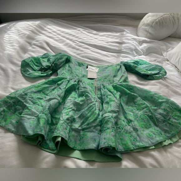 Bardot Kiah Corset Mini Dress in Green Floral - Picture 5 of 8